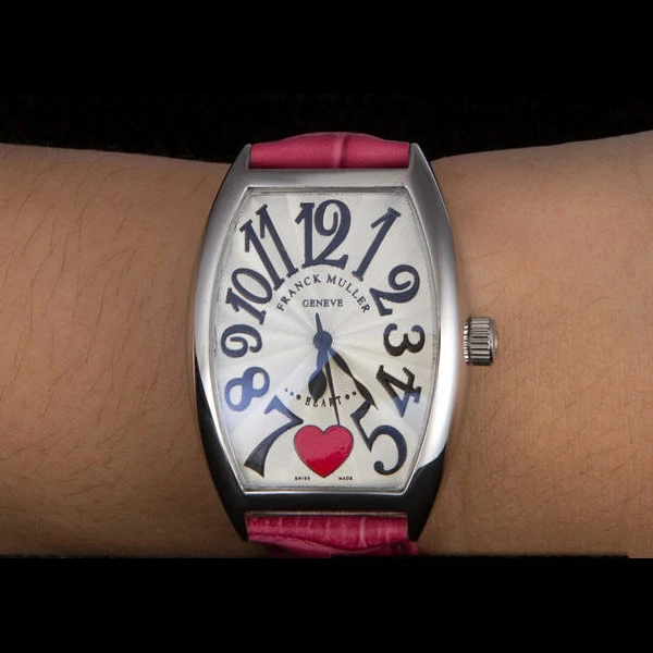 Frank Muller Heart Pink Leather Band new59677