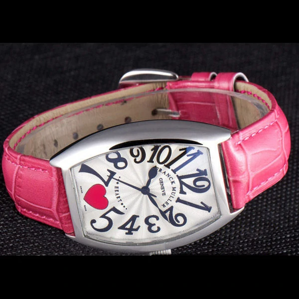 Frank Muller Heart Pink Leather Band new59677