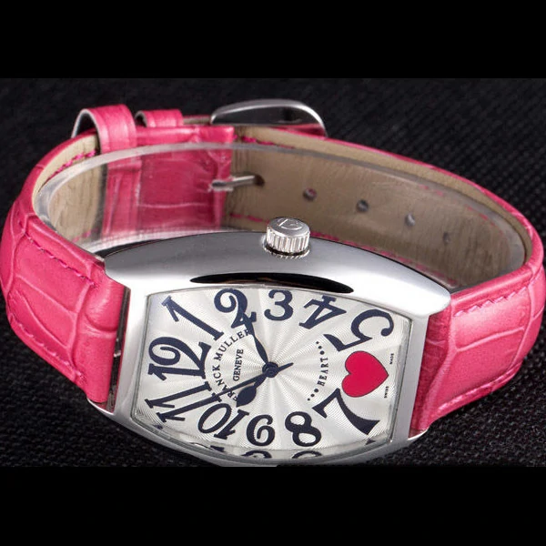 Frank Muller Heart Pink Leather Band new59677
