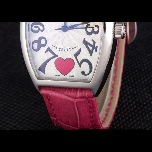Frank Muller Heart Pink Leather Band new59677