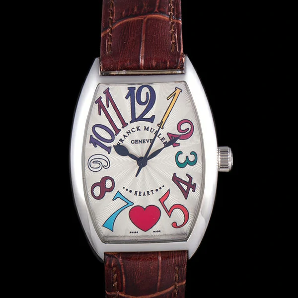 Frank Muller Heart Brown Leather Band new59678