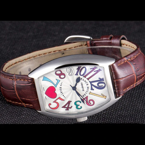 Frank Muller Heart Brown Leather Band new59678