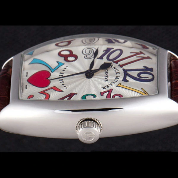 Frank Muller Heart Brown Leather Band new59678