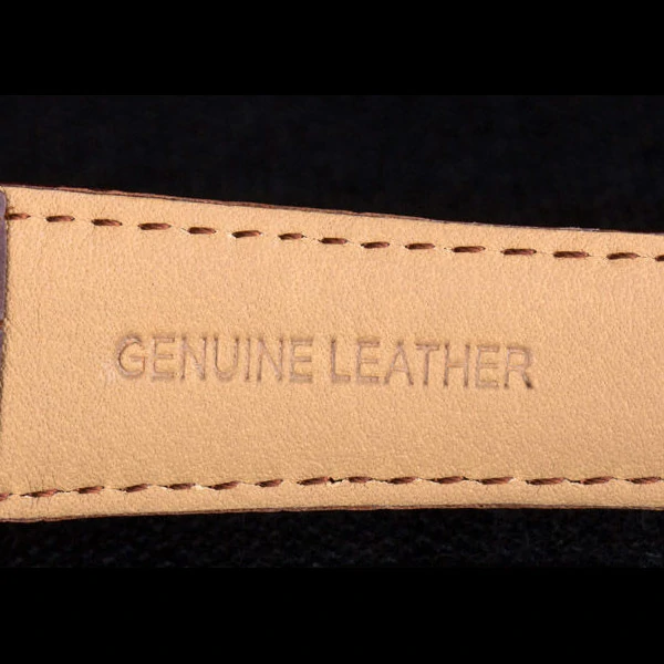 Jaeger Lecoultre Master Gold Bezel Brown Leather Band new59702