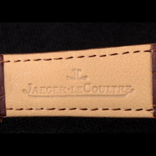 Jaeger Lecoultre Master Silver Bezel Brown Leather Band new59703