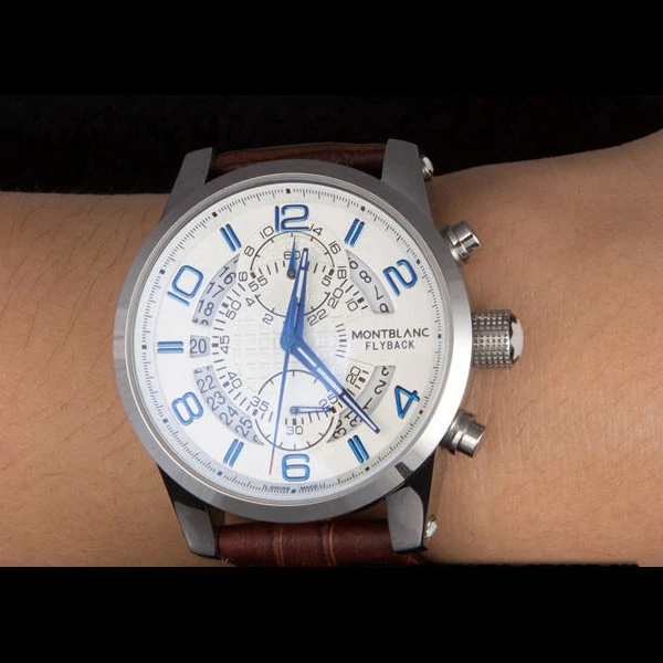 Montblanc Flyback Brown Leather Band new59717