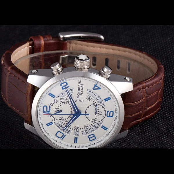 Montblanc Flyback Brown Leather Band new59717