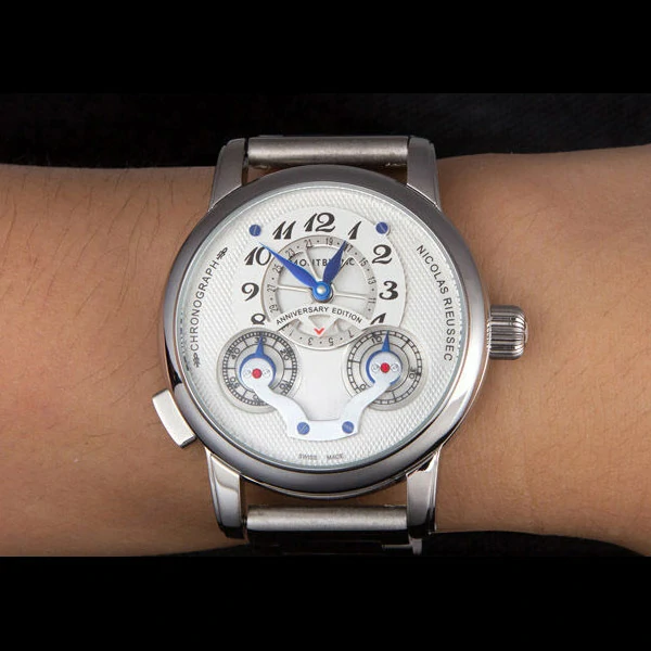 Montblanc Nicolas Rieussec Anniversary Edition Stainless Steel Bracelet new59720