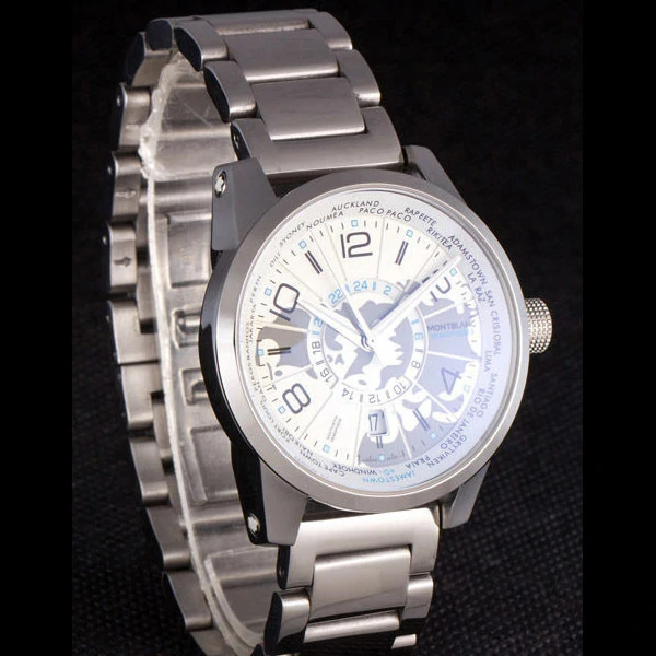 Montblanc Timewalker Hemispheres Stainless Steel Bracelet new59721