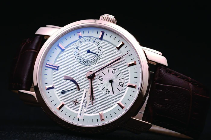 Vacheron Constantin Malte Power Reserve White Dial Rose Gold Case Brown Leather Bracelet new59722