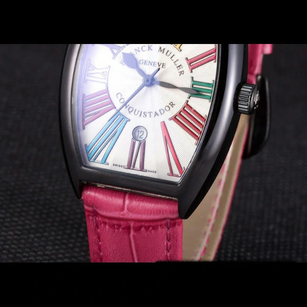 Franck Muller Casablanca Fuchsia Croco Leather Band new59723