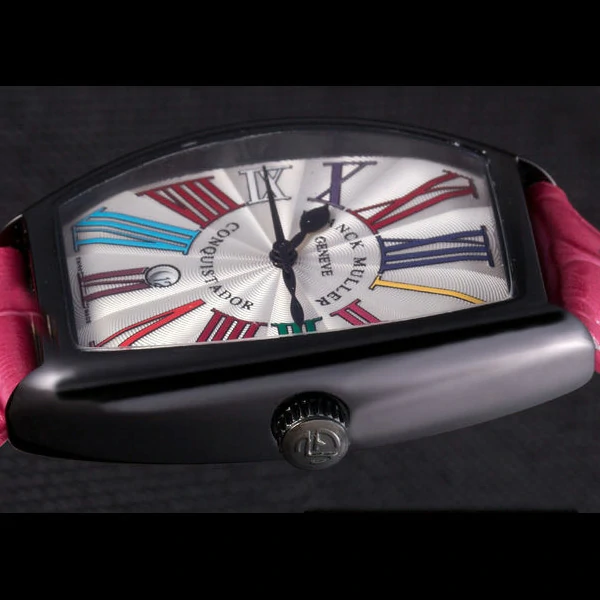 Franck Muller Casablanca Fuchsia Croco Leather Band new59723