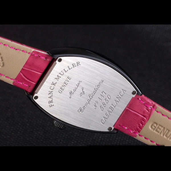 Franck Muller Casablanca Fuchsia Croco Leather Band new59723