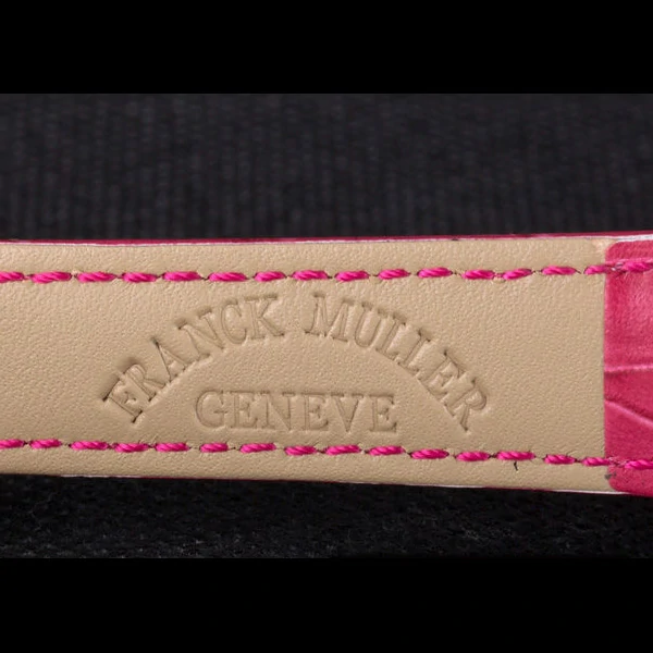 Franck Muller Casablanca Fuchsia Croco Leather Band new59723