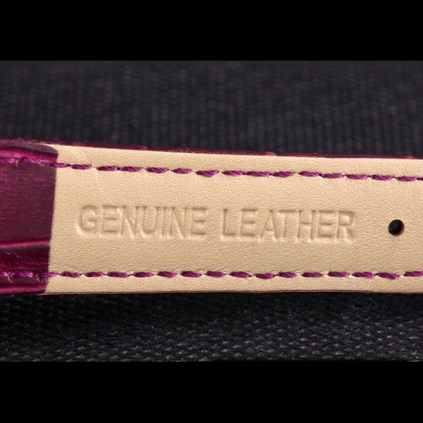 Franck Muller Casablanca Purple Croco Leather Band Crystal Encrusted Bezel new59724