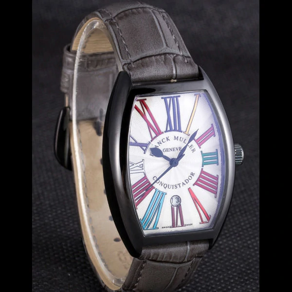 Franck Muller Casablanca Black Croco Leather Band new59725