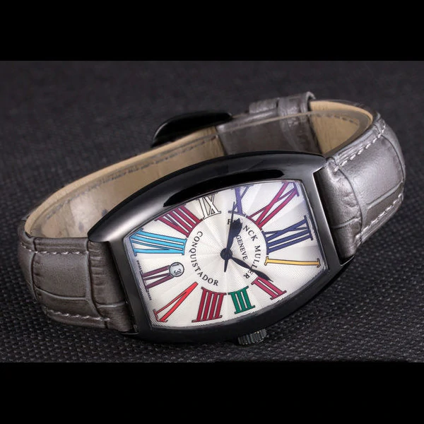 Franck Muller Casablanca Black Croco Leather Band new59725
