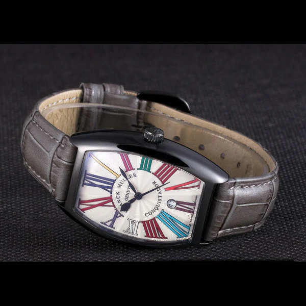 Franck Muller Casablanca Black Croco Leather Band new59725