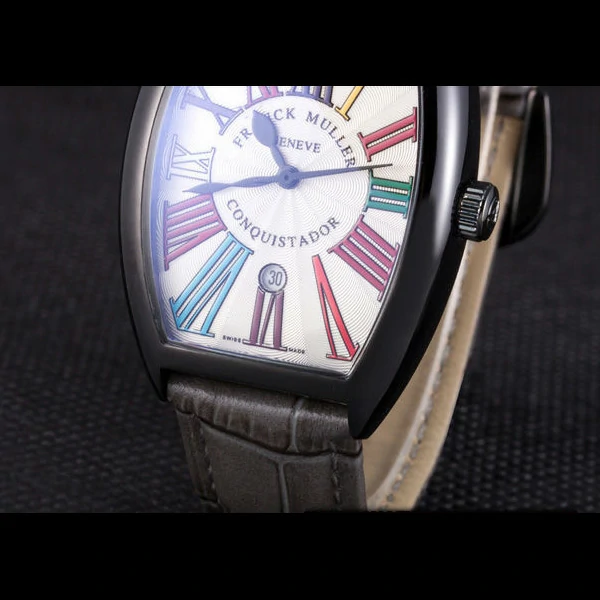 Franck Muller Casablanca Black Croco Leather Band new59725