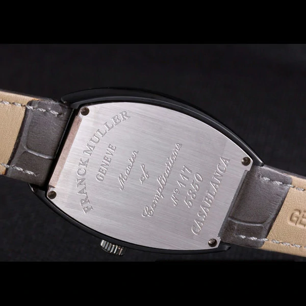 Franck Muller Casablanca Black Croco Leather Band new59725