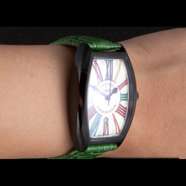 Franck Muller Casablanca Green Croco Leather Band new59726