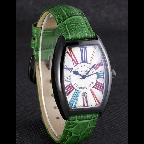 Franck Muller Casablanca Green Croco Leather Band new59726