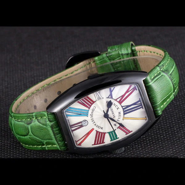 Franck Muller Casablanca Green Croco Leather Band new59726