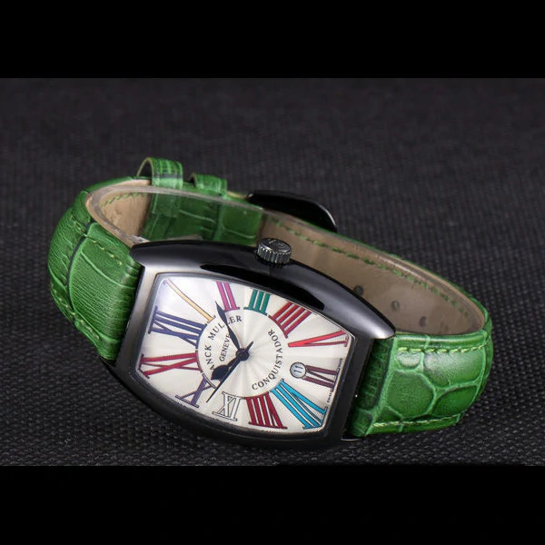 Franck Muller Casablanca Green Croco Leather Band new59726