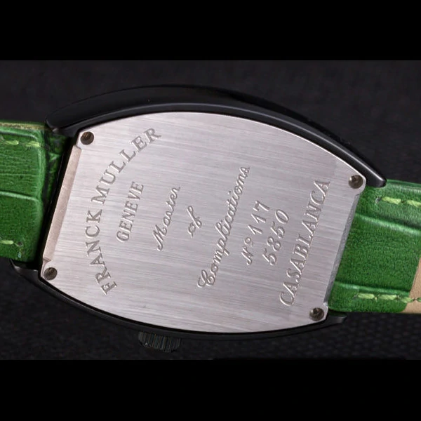 Franck Muller Casablanca Green Croco Leather Band new59726