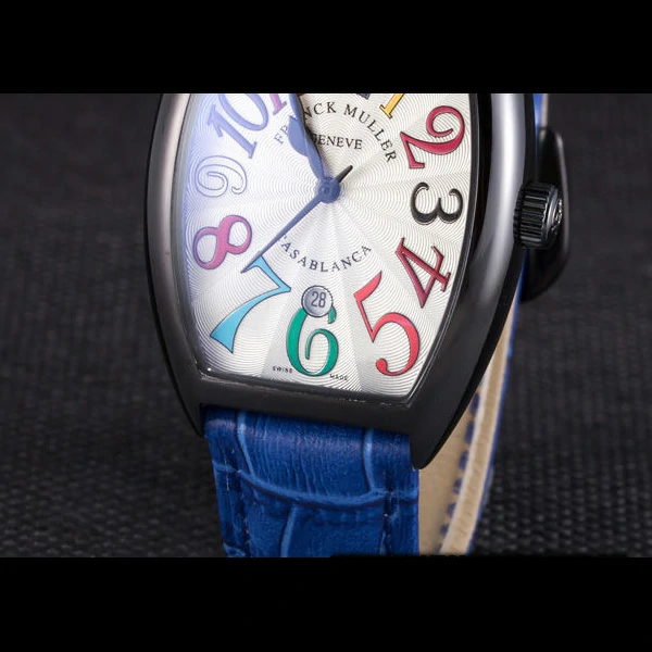Franck Muller Casablanca Blue Croco Leather Band new59727