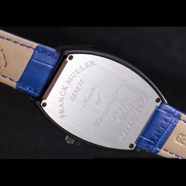 Franck Muller Casablanca Blue Croco Leather Band new59727