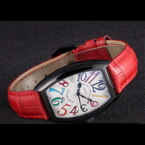 Franck Muller Casablanca Red Croco Leather Band new59728