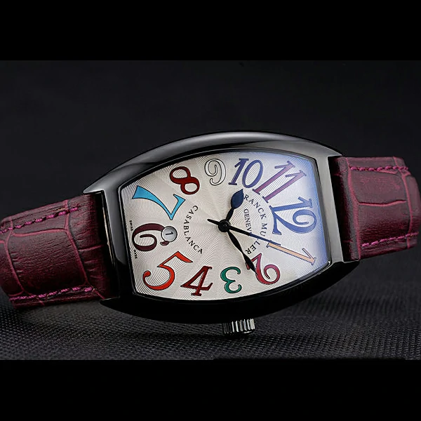 Franck Muller Casablanca Purple Croco Leather Band new59729