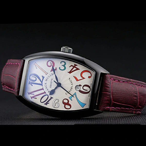 Franck Muller Casablanca Purple Croco Leather Band new59729