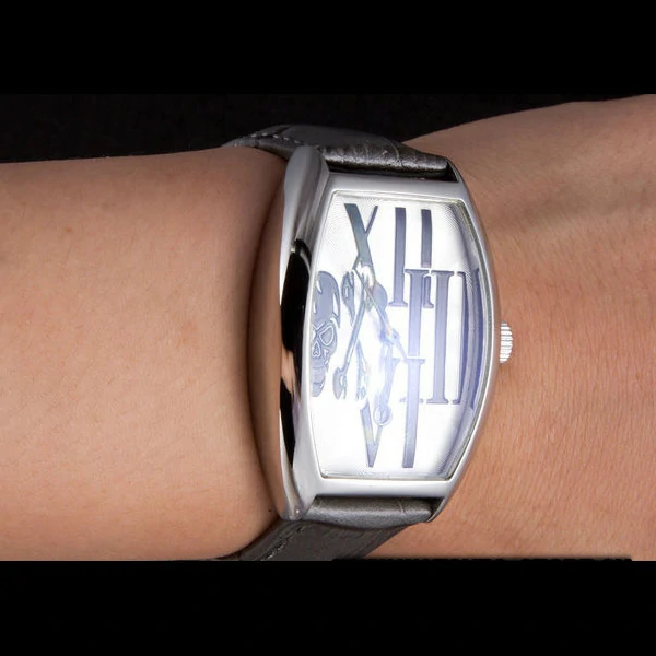 Franck Muller Casablanca Dark Grey Croco Leather Band new59737