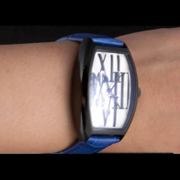 Franck Muller Casablanca Blue Croco Leather Band new59738