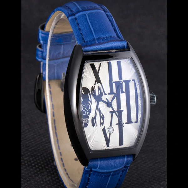 Franck Muller Casablanca Blue Croco Leather Band new59738