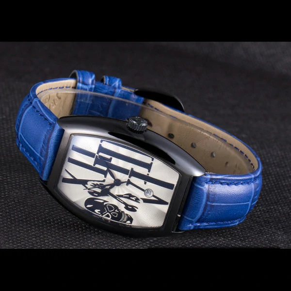 Franck Muller Casablanca Blue Croco Leather Band new59738