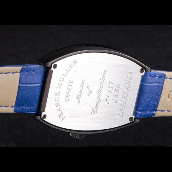 Franck Muller Casablanca Blue Croco Leather Band new59738