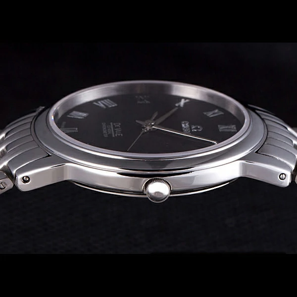 Omega DeVille Stainless Steel Bracelet Black Dial new59770