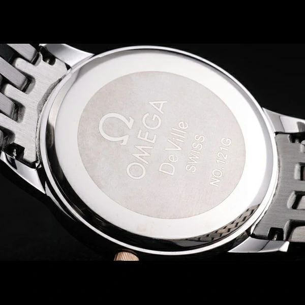 Omega DeVille Rose Gold and Stainless Steel Bracelet Orange Dial new59771