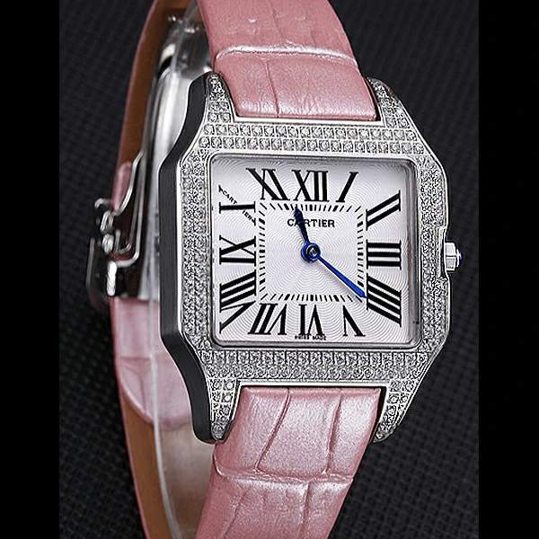 Cartier Santos 100 Diamond Silver Bezel new59825