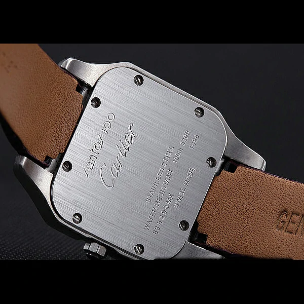 Cartier Santos 100 Diamond Silver Bezel new59826
