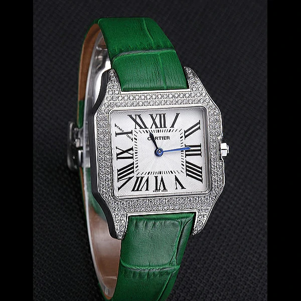 Cartier Santos 100 Diamond Silver Bezel new59829