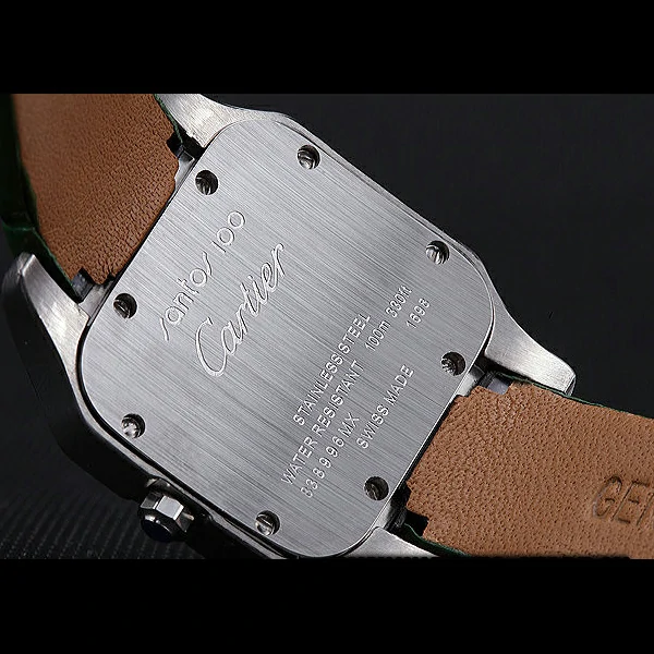 Cartier Santos 100 Diamond Silver Bezel new59829