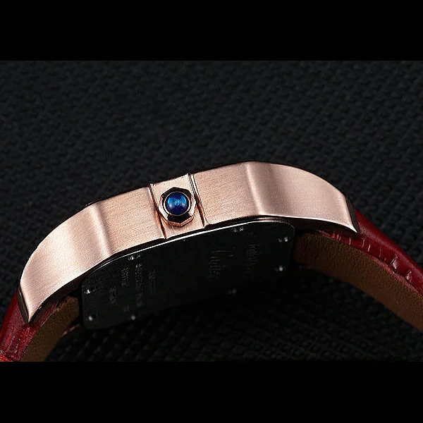 Cartier Santos 100 Diamond Rose Gold Bezel new59832