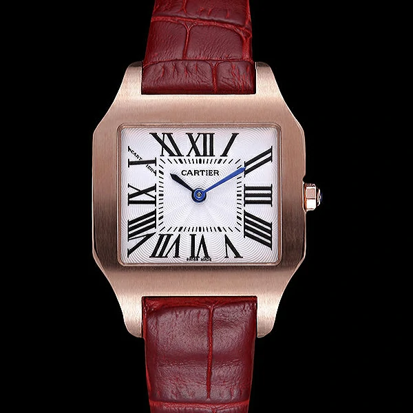 Cartier Santos 100 Polished Rose Gold Bezel new59834