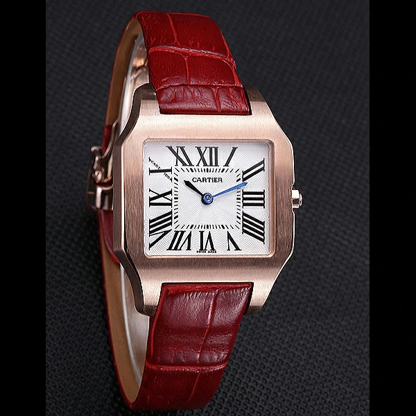 Cartier Santos 100 Polished Rose Gold Bezel new59834