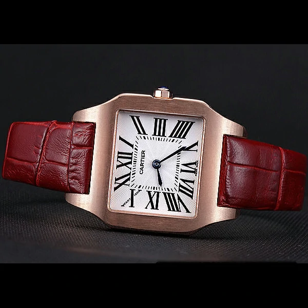 Cartier Santos 100 Polished Rose Gold Bezel new59834