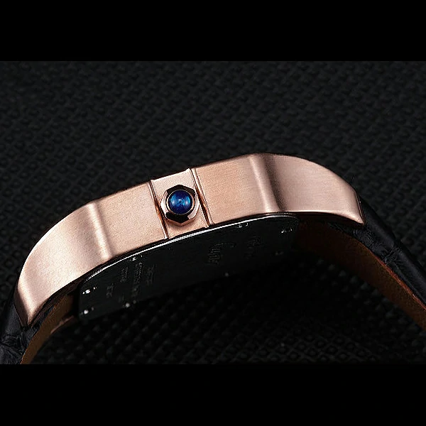 Cartier Santos 100 Polished Rose Gold Bezel new59835